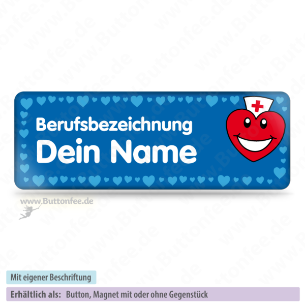 Medi Herz blau (70x25mm)