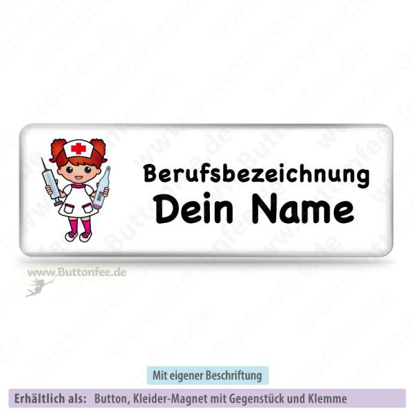 Manga Schwester rot (25x70mm)