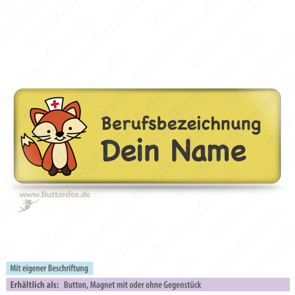 Medi Fuchs gelb (25x70mm)