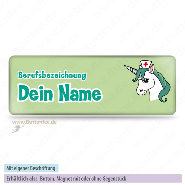 Medi Einhorn grün (25x70mm)