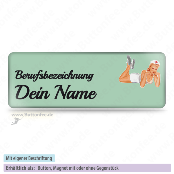 Krankenschwester Pin-Up mint