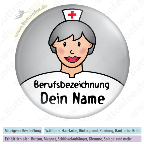 Krankenschwester GESCHMINKT Frisur 1