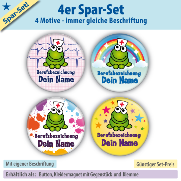 4er Spar-Set Medifrösche