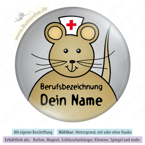 Braune Maus mit oder ohne Haube