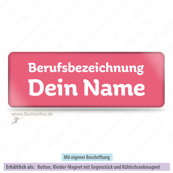Namensschild lachs