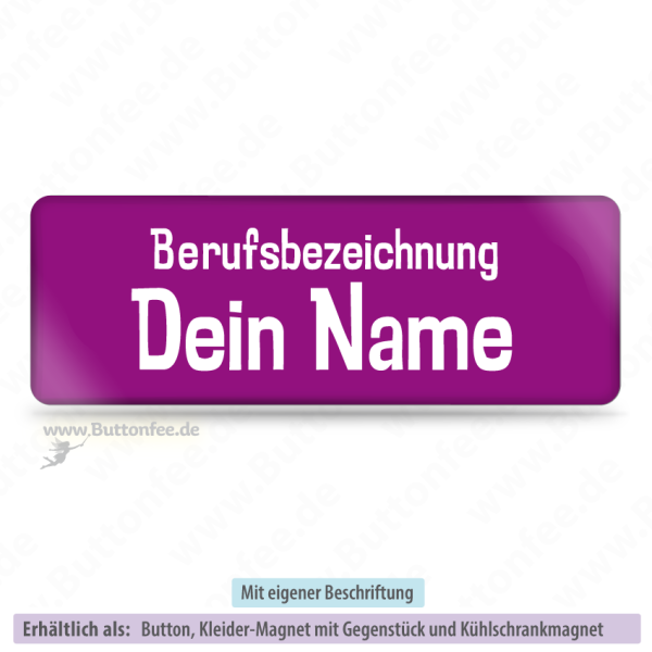 Namensschild darkmagenta