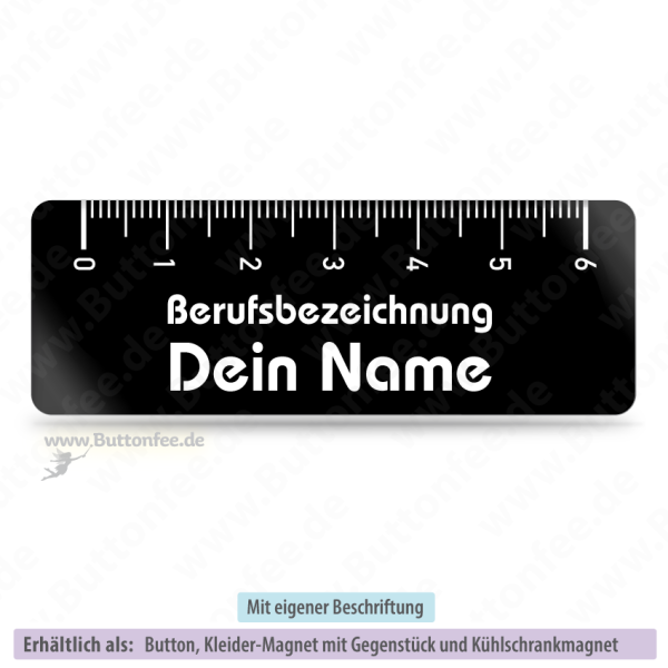 Metermaß auf schwarz