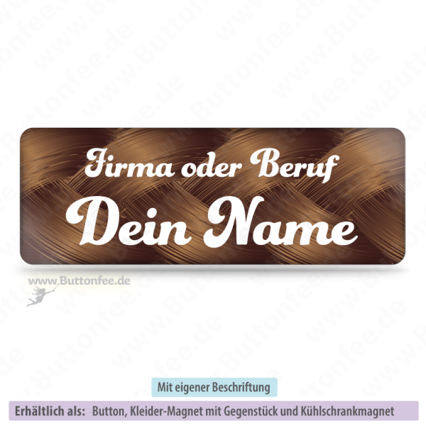 Friseur brauner Zopf