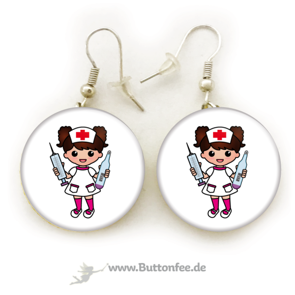 Ohrringe Manga Schwester braun