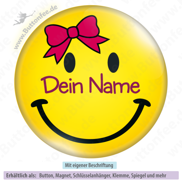 Schleifen-Smilie mit Name