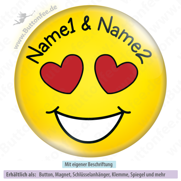 Smilie verliebt mit zwei Namen