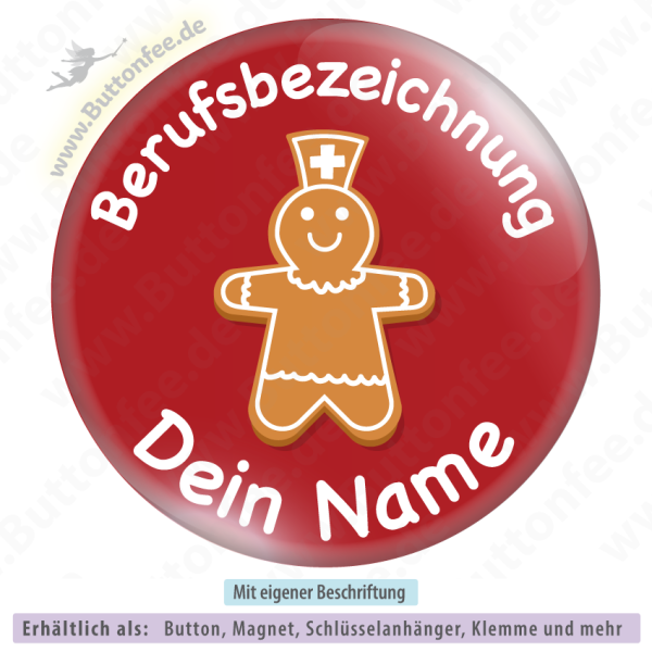 Medi-Lebkuchenfrau mit Haube