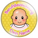 Baby auf gelben Blumen