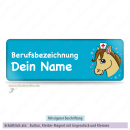 Medi-Pferd blau (25x70mm)