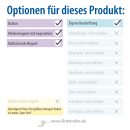 Druckmarken auf weiss